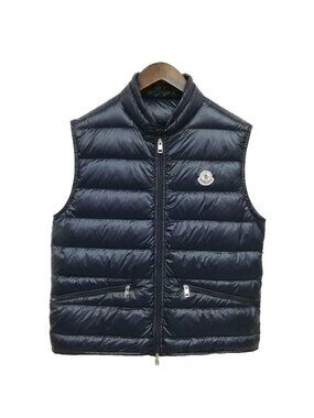 Moncler Gui Down Vest Logo Patch 2 Navy